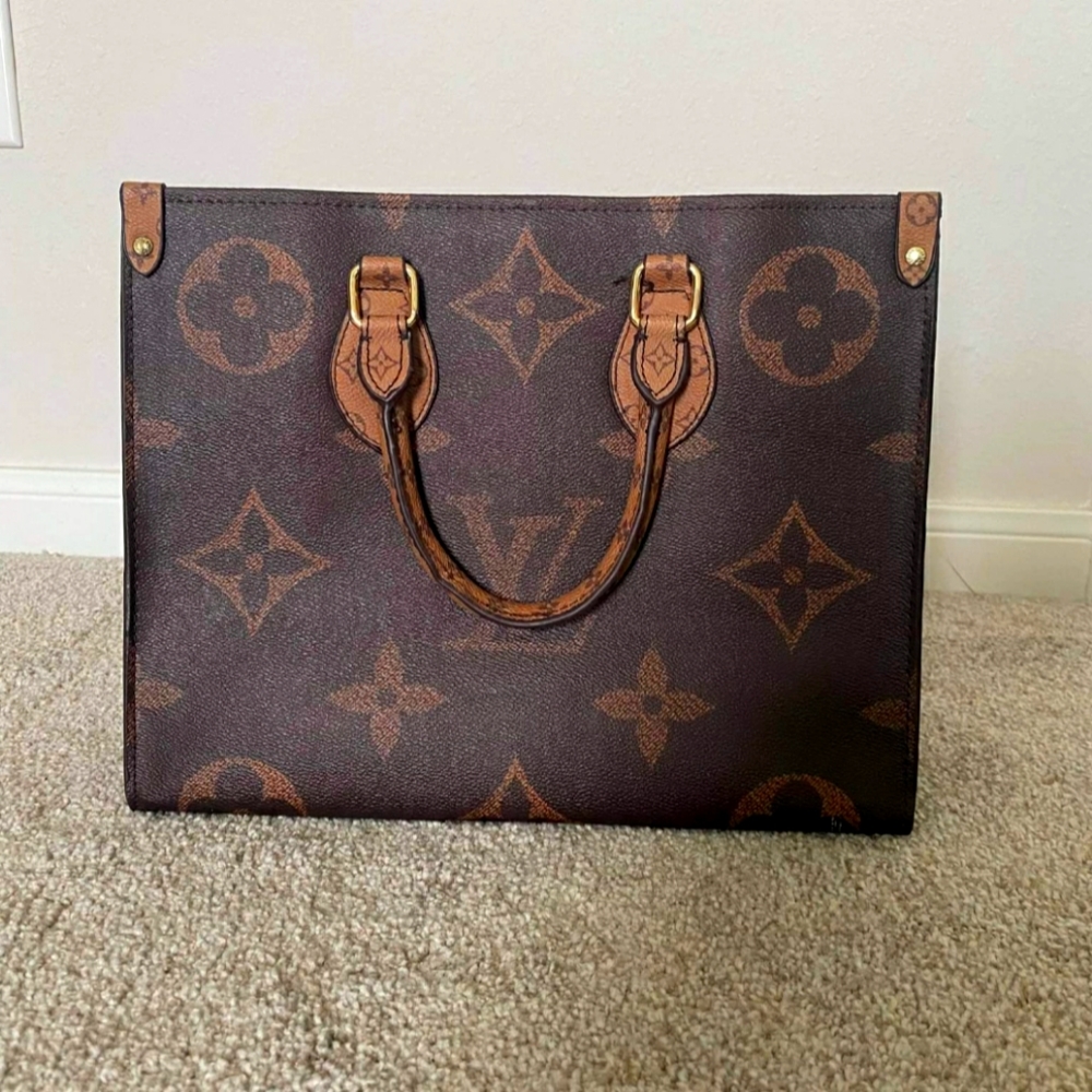 Louis Vuitton On The Go Reverse Monogram Bag